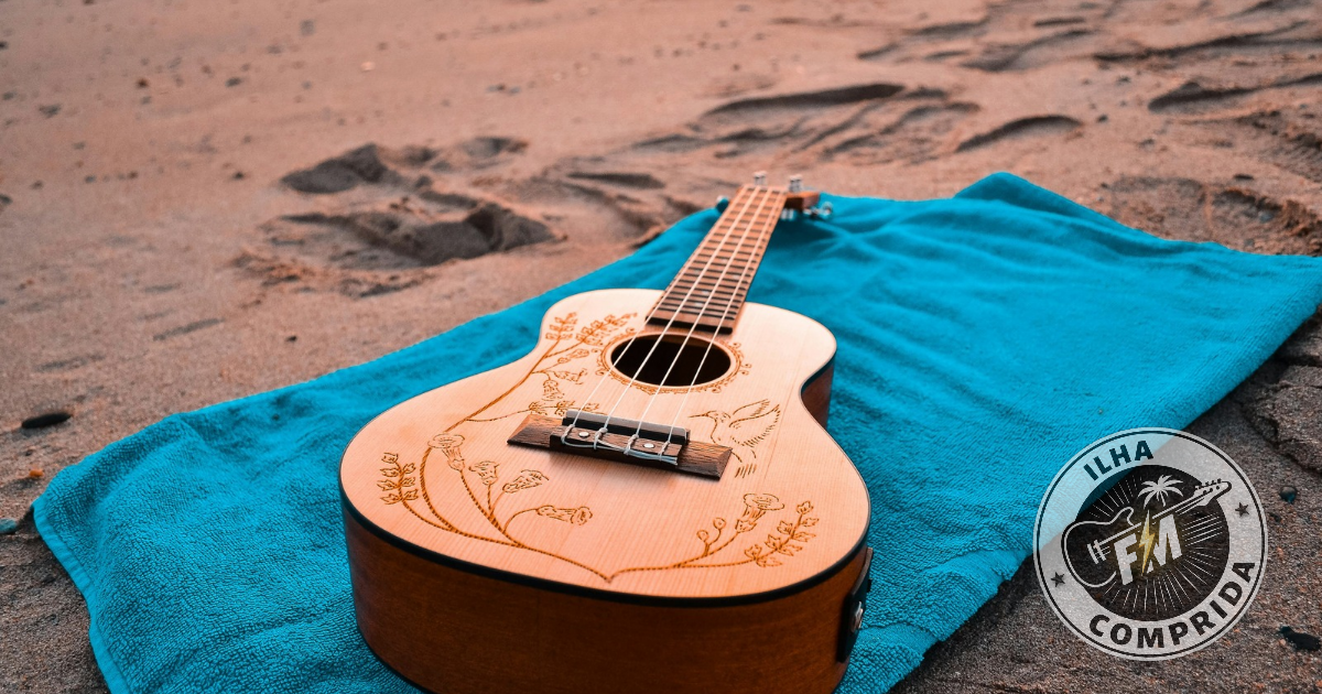 Reggae tocando na praia criando atmosfera relaxante