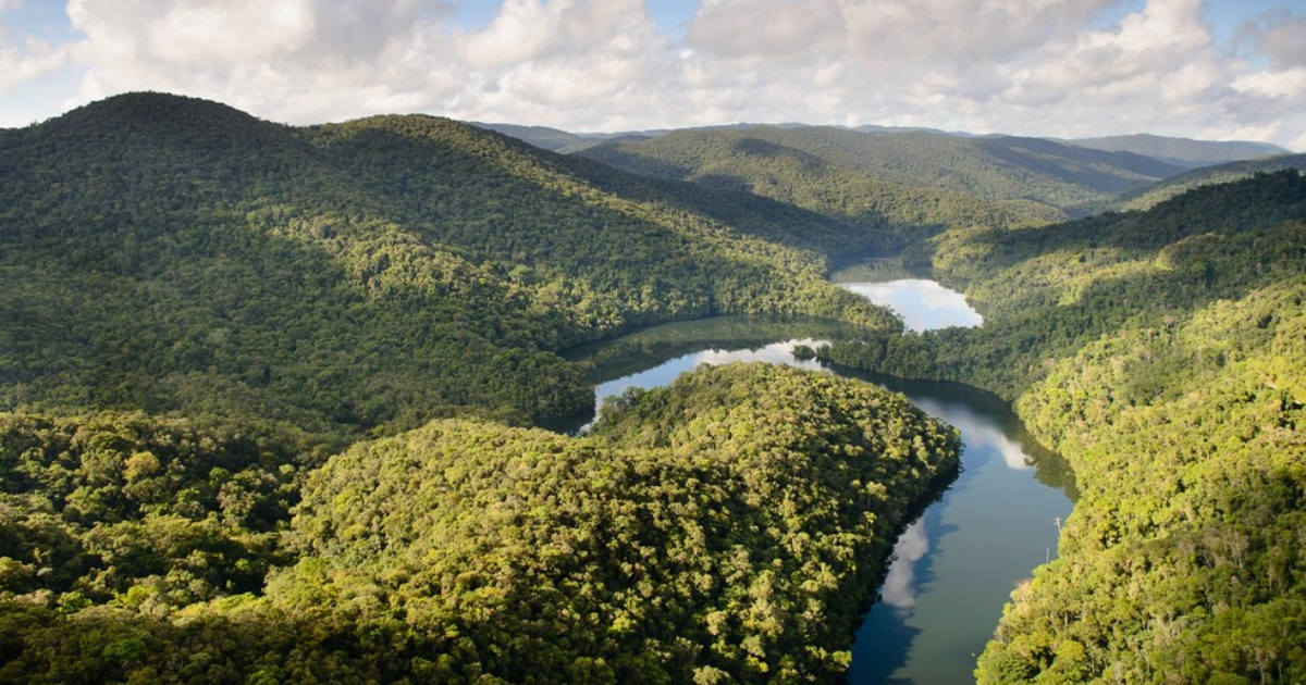 Paisagem natural do Vale do Ribeira no Litoral Sul de São Paulo