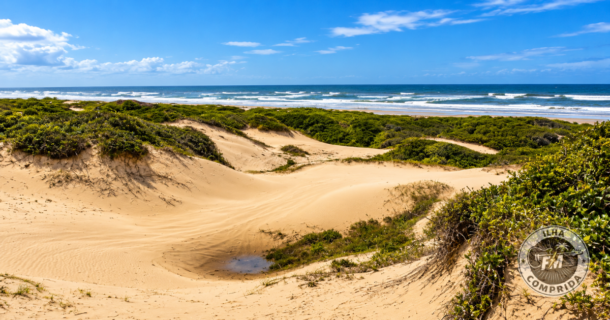 Dunas de Juruvaúva no sul de Ilha Comprida