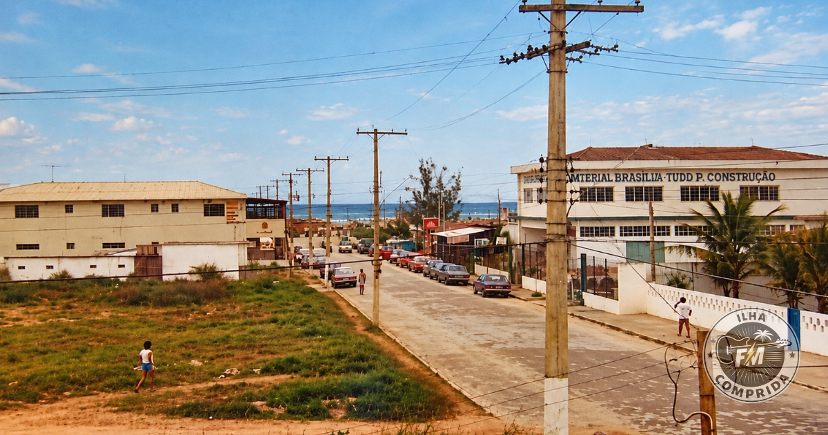 Vista histórica da área urbana de Ilha Comprida